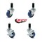 Service Caster 3.5 Inch Blue Polyurethane Swivel 1-1/4 Inch Expanding Stem Caster Brake, 2PK SCC-EX20S3514-PPUB-BLU-2-TLB-2-MTG44 - alternate 1